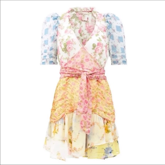 LoveShackFancy Arlo Picnic Patchwork Dress Size 8 NWT - Picture 3 of 10